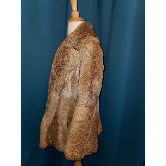 Vintage Artic Fur Jet Set of California Luxe french Rabbit Fur coat  ~ Medium - Picture 6 of 10